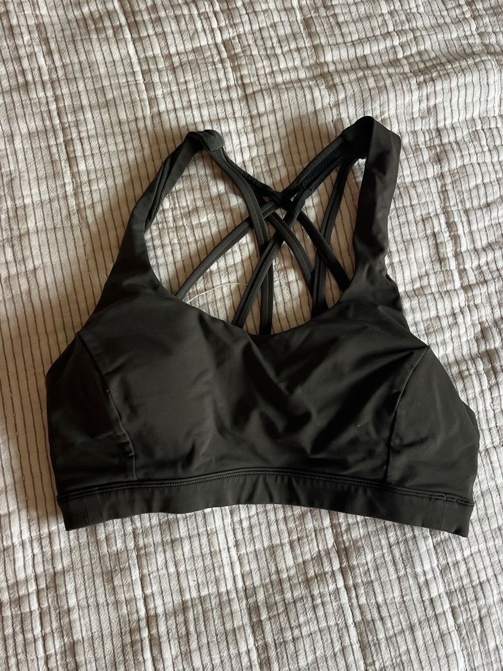 Lululemon army greens sports bra
